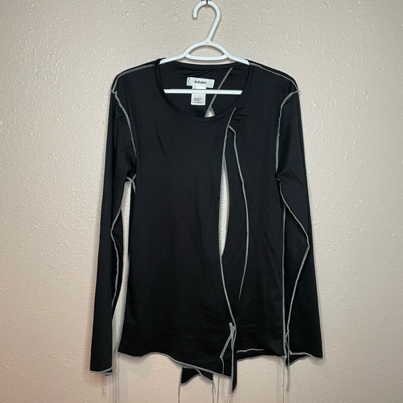 Sulvam long slit shirt